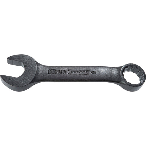 ‎Proto Black Oxide Metric Short Combination Wrench 15 mm - 12 Point - Exact Tool & Supply