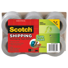Scotch Sure Start Packaging Tape DP-1000RF6 1.88″ × 900″ (48 mm × 22 8 m) - Exact Tool & Supply