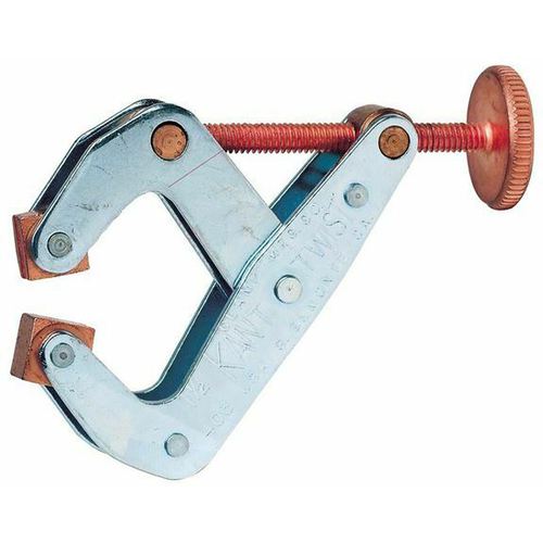 Round Handle Clamp - 1/2″ Throat Depth, 1″ Max. Opening - Exact Tool & Supply