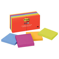 ‎Post-it Super Sticky Notes 654-12SSAN 3″ × 3″ (76 mm × 76 mm) Marrakesh Collection - Exact Tool & Supply
