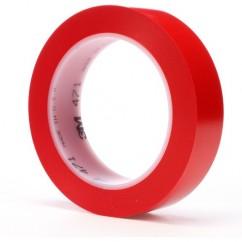 List 471 1" x 36 yds Vinyl Tape - Red - Exact Tool & Supply