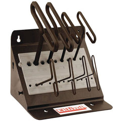 8 Pieces-3/32″-1/4″ T-Handle Style-6″ Arm-Hex Key Set with Plain Grip - Exact Tool & Supply
