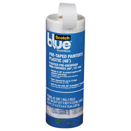 ‎3M ScotchBlue Tape + Plastic PT2093EL-48 - Exact Tool & Supply