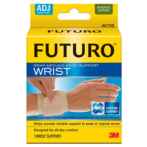 Adjustable Beige FUTURO™ Wrap Around Wrist Sup Alt Mfg # 20091 - Exact Tool & Supply