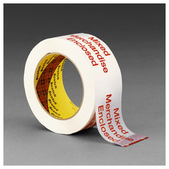 Scotch Printed Message Box Sealing Tape 3775 White 48 mm × 100 m - Exact Tool & Supply