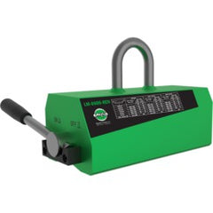 ‎LM600 Lifting Magnet - 1320 lbs. workload limit flat material - 661 lbs. round material - Exact Tool & Supply