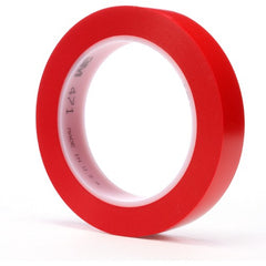 3M Vinyl Tape 471 Red 3/4″ × 36 yd 5.2 mil - Exact Tool & Supply