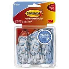 Command™ Medium Clear Hooks w - Exact Tool & Supply