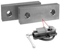 Machinable Aluminum and Steel Vice Jaws - SBM - Part #  VJ-606 - Exact Tool & Supply