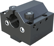 Tool Block - NEX350-8436-INT, 2”ID with Int. Coolant - Exact Tool & Supply