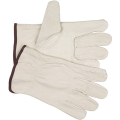 Full Leather/Keystone Thumb 3213 Unlined Drivers Gloves - Size Large - Exact Tool & Supply