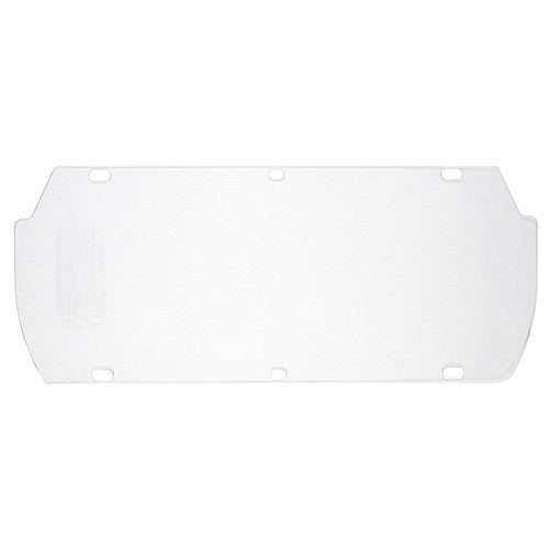 Double Matrix Faceshield - Clear Acetate 7 × 16 3/4″ / 0.040″ Thick - Exact Tool & Supply
