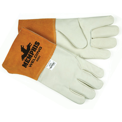 Leather / Kevlar 4952 Mig/Tig Welders Gloves - Size Large - Exact Tool & Supply