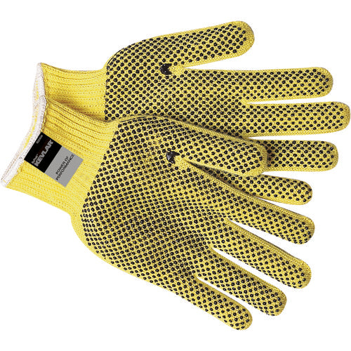 MCR Safety Cut Pro Glove - 7 Gauge Kevlar - Regular Weight - PVC Dots on 2 Sides - Size Small - Exact Tool & Supply