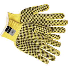 MCR Safety Cut Pro Glove - 7 Gauge Kevlar - Regular Weight - PVC Dots on 2 Sides - Size Small - Exact Tool & Supply