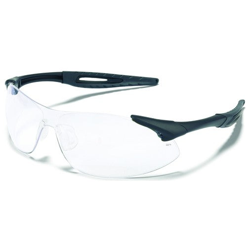 Safety Glasses - Clear Anti-Fog Lens - Black Frame - IA1 Style - Exact Tool & Supply
