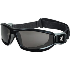 RP1 Black Frame w/Strap Gray Anti-Fog Lens - Safety Glasses - Exact Tool & Supply