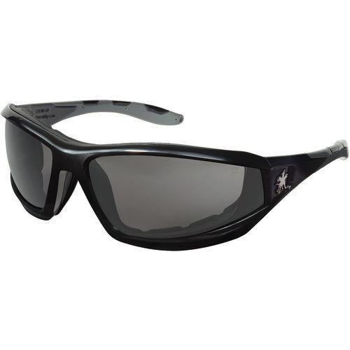 RP2 Black Frame w/Temples Gray Anti-Fog Lens - Safety Glasses - Exact Tool & Supply