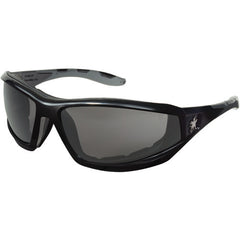 RP2 Black Frame w/Temples Gray Anti-Fog Lens - Safety Glasses - Exact Tool & Supply