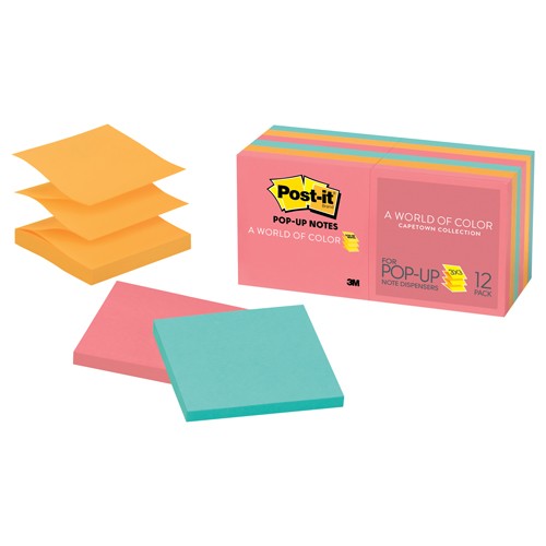 ‎Post-it Pop-up Notes R330-12AN 3″ × 3 Cape Town Collection - Exact Tool & Supply
