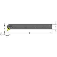 S16S MDUNR3 Steel Boring Bar - Exact Tool & Supply