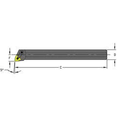 A20S MWLNL4 Steel Boring Bar w/Coolant - Exact Tool & Supply