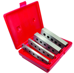 #CP31612 - 4 Piece Set - 3/16 & 1/2'' Thickness - 1/4'' Increments - 1 to 1-3/4'' - Parallel Set - Exact Tool & Supply