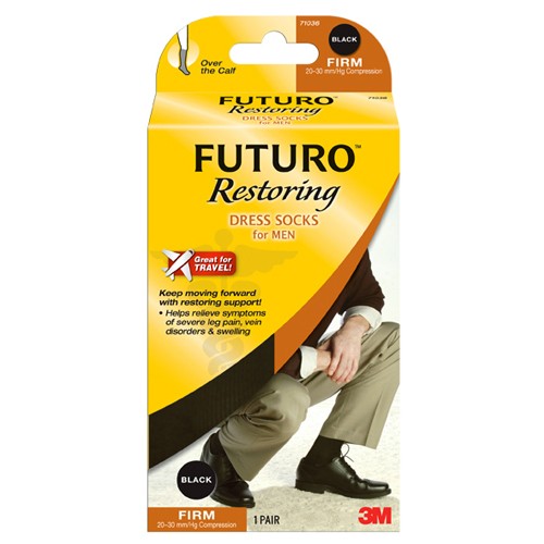 71037EN FUTURO™ Dress Socks for MenBlack Alt Mfg # 20116 - Exact Tool & Supply