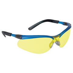 ‎3M BX Protective Eyewear. 11524-00000-20 Light Amber Anti-Fog Lens Ocean Blue Frame - Exact Tool & Supply