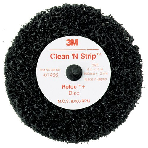 Scotch-Brite Roloc + Clean and Strip Disc 7466 4″ × 1/2″ S XCS - Exact Tool & Supply