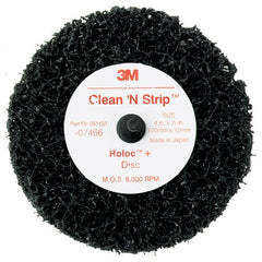 Scotch-Brite Roloc + Clean and Strip Disc 7466 4″ × 1/2″ S XCS - Exact Tool & Supply
