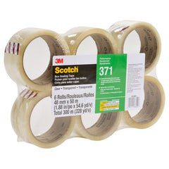 Scotch Box Sealing Tape 371 Clear 48 mm × 50 m - Exact Tool & Supply