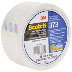 Scotch Box Sealing Tape 373 White 48 mm × 50 m - Exact Tool & Supply