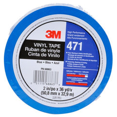 3M Vinyl Tape 471 Red 1/4″ × 36 yd 5.2 mil Individually Wrapped Conveniently Packaged - Exact Tool & Supply