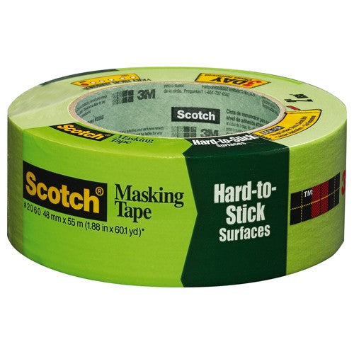 ‎Scotch Rough Surface Painter's Tape 2060-48MP 1.88″ × 60 yd (48mm × 55 m) - Exact Tool & Supply
