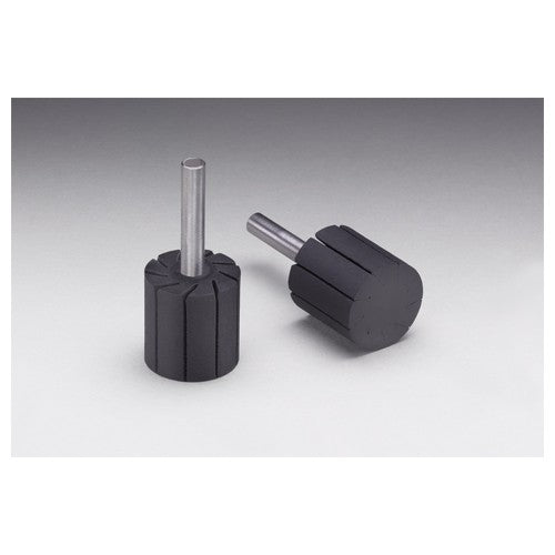 1 in × 1 in1/4 Dia. Shank Rubber Slotted Expander Wheel Alt Mfg # 77717 - Exact Tool & Supply