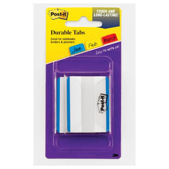 ‎Post-it Durable Tabs 686F-50BL 2 in. × 1.5 in. (50 8 mm × 38 mm) Blue - Exact Tool & Supply