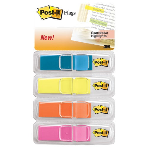 ‎Post-it Flags 683-4ABX .47 in. × 1.7 in. Assorted Brights - Exact Tool & Supply