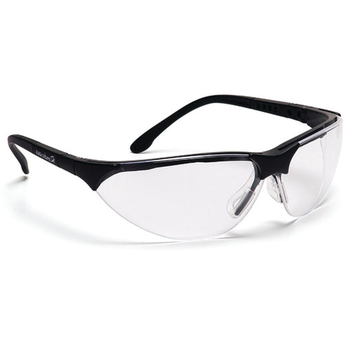 Safety Glasses - Clear, Anti-Fog Lens, Black Frame Rendezvous - Exact Tool & Supply