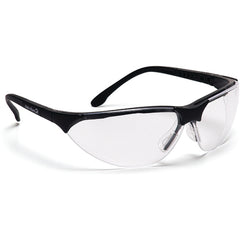 Safety Glasses - Clear, Anti-Fog Lens, Black Frame Rendezvous - Exact Tool & Supply