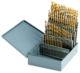 1/16 - 1/2 X 64Ths HSS Straight Shank Split Point Gold-P Drill Set (29Pcs) - Exact Tool & Supply