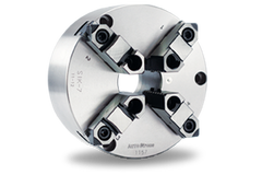 Auto Strong SIK Series 4-jaw strong scroll chuck plain back, 2-piece jaws (front and back mounted) - Part # SIK-16 - Exact Tool & Supply