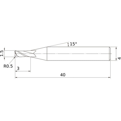 MS2MRBD0150R050 CARBIDE ENDMILL