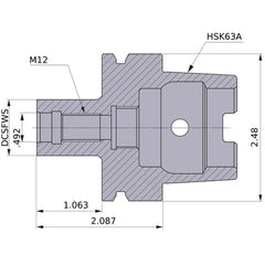 Sc25M12S27-Hsk63A Arbor