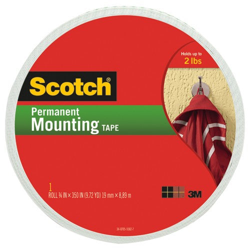 Scotch Mounting Tape 110-LONG .75″ × 350″ (19mm × 8 89m) - Exact Tool & Supply