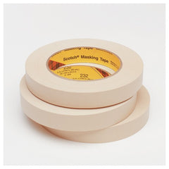 3M High Performance Masking Tape 232 Tan 12 mm × 55 m 6.3 mil - Exact Tool & Supply