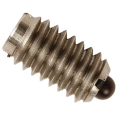 End Force Spring Plunger - 7 lbs Initial End Force,0.50 lbs Final End Force (5/8″–11 Thread) - Exact Tool & Supply