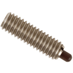 End Force Spring Plunger - 6.6 lbs Initial End Force, 17.4 lbs Final End Force (1/2″–13 Thread) - Exact Tool & Supply
