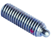 End Force Spring Plunger - 16.5 lbs Initial End Force, 68 lbs Final End Force (1-8 Thread) - Exact Tool & Supply
