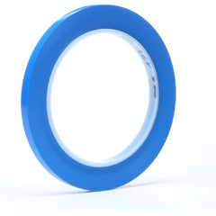 3M Vinyl Tape 471 Blue 1/4″ × 36 yd 5.2 mil - Exact Tool & Supply